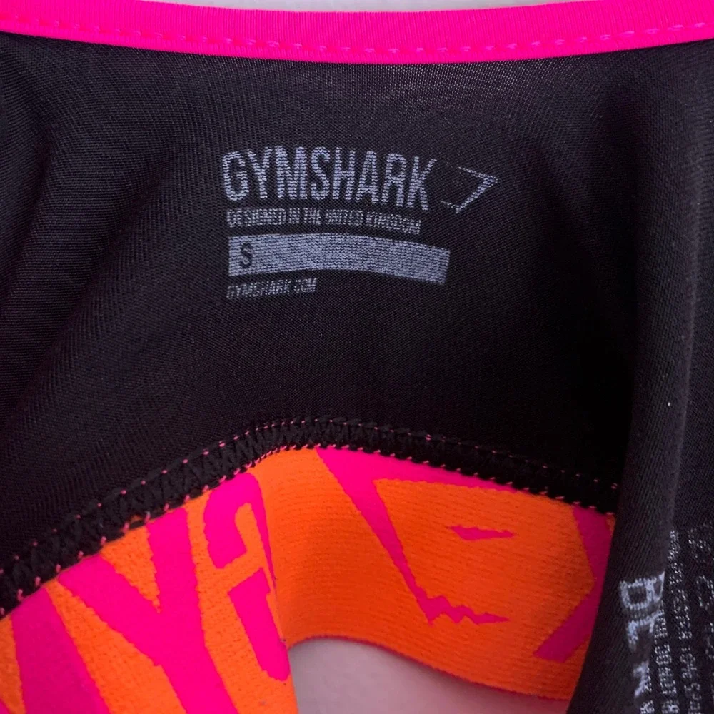 Gymshark Size‎ S Black Pink Sports Bra - Picture 6 of 7